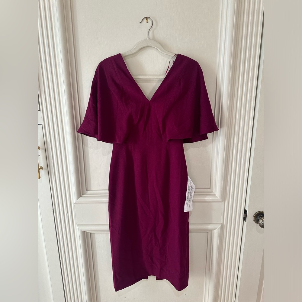 Dress The Population Louisa Butterfly Sleeve Cocktail Dress Sheath NWT - Picture 5 of 8